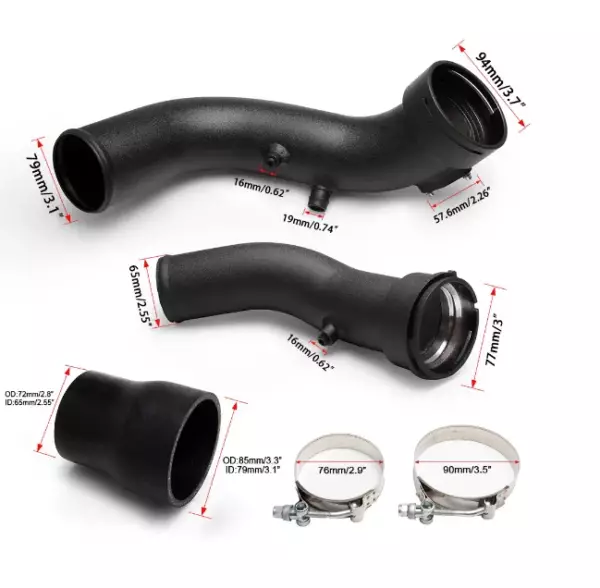 N55 Aluminium Charge Pipe RWD - Imagen 2