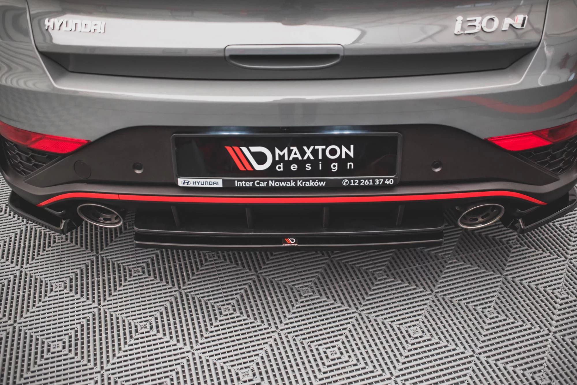 Central Rear Splitter for Hyundai I30 N Hatchback Mk3 Facelift - Image 2