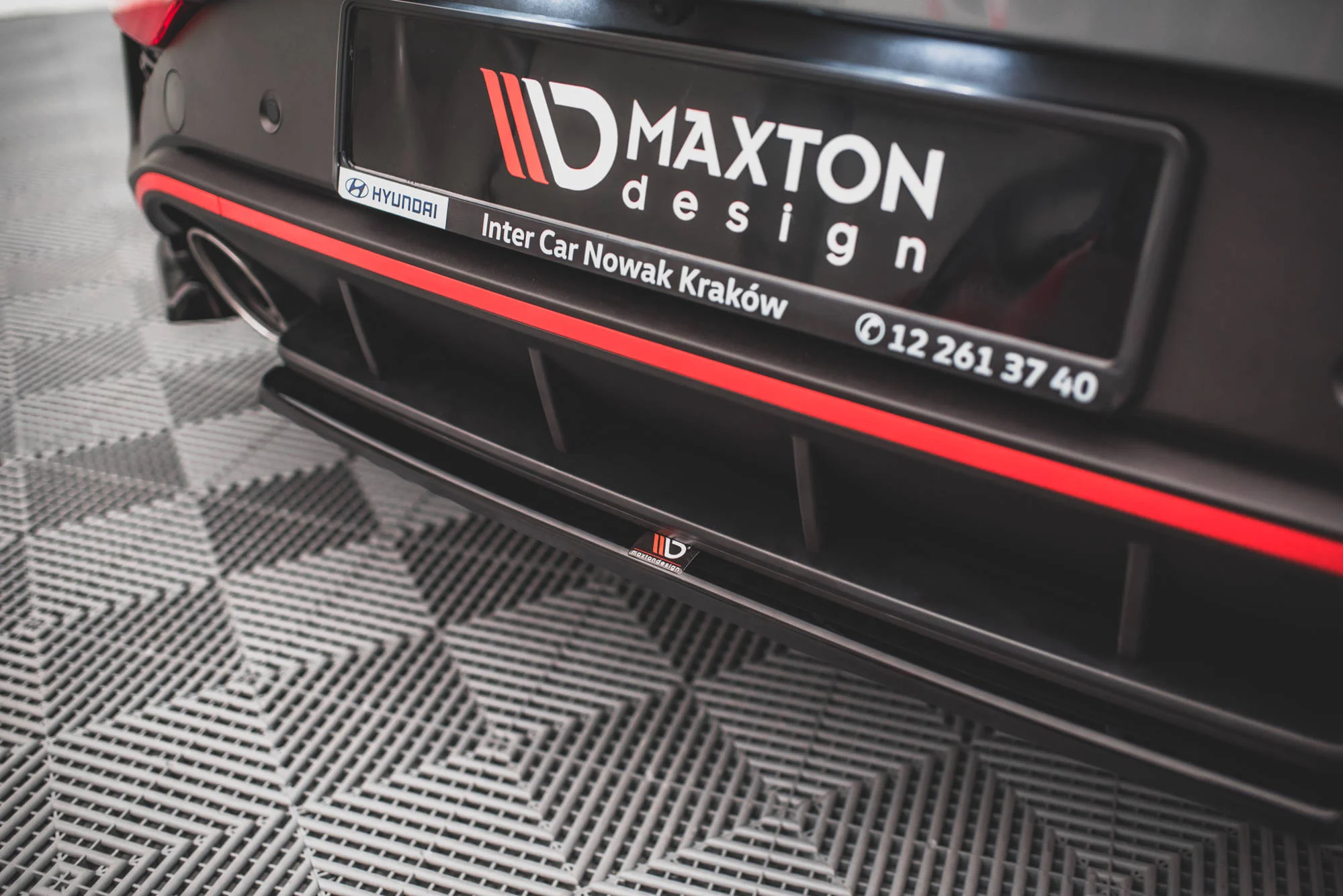 Central Rear Splitter for Hyundai I30 N Hatchback Mk3 Facelift - Image 4
