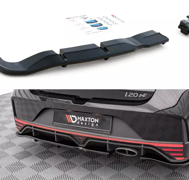 Splitter trasero central (con barras verticales) Hyundai I20 N Mk3