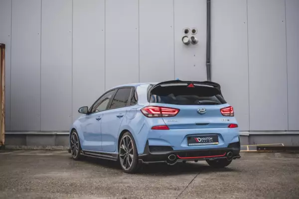 Central Rear Splitter (with vertical bars) Hyundai I30 N Mk3 Hatchback - Imagen 2