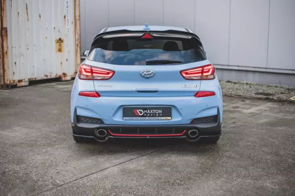 Central Rear Splitter (with vertical bars) Hyundai I30 N Mk3 Hatchback - Imagen 4