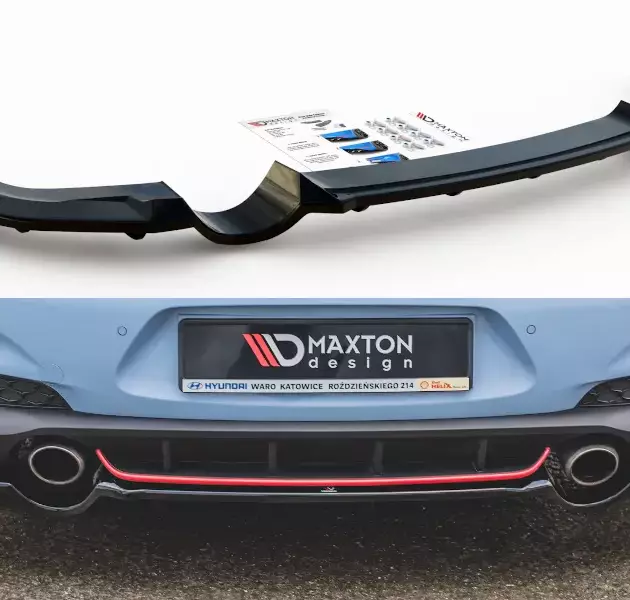 Splitter trasero central (con barras verticales) Hyundai I30 N Mk3 Hatchback