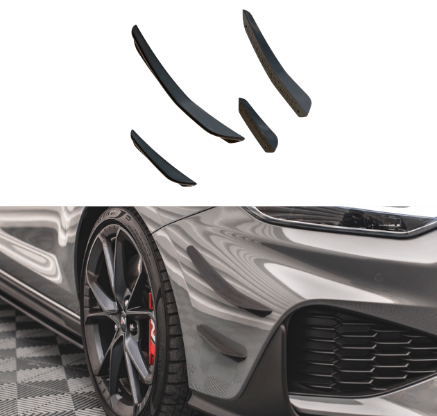 Alas del parachoques delantero (Canards) Hyundai I30 N Hatchback/Fastback Mk3 Facelift