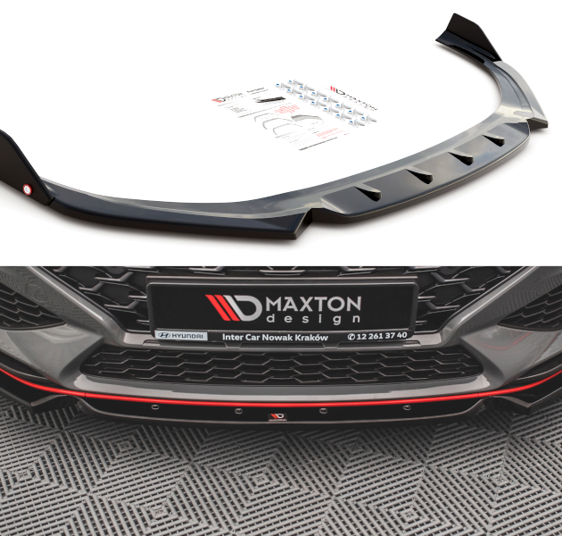 Splitter Delantero V.1 + Flaps Hyundai I30 N Hatchback/Fastback Mk3 Facelift