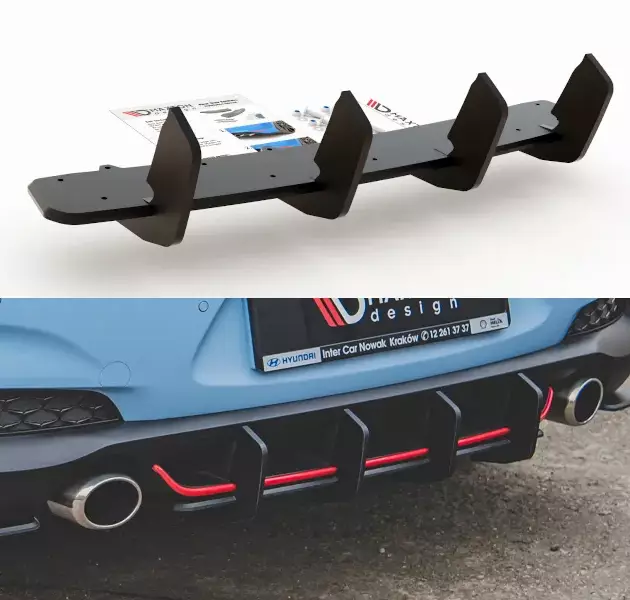 Difusor trasero Racing Durable V.2 Hyundai I30 N Mk3 Hatchback