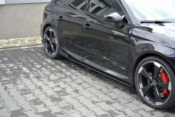 Racing Side Skirts Diffusers V.2 AUDI Audi RS3 8V FL Sportback - Imagen 4