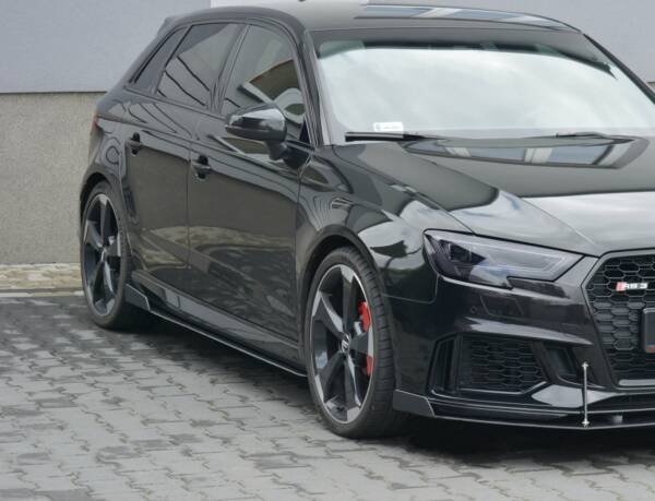 Racing Side Skirts Diffusers V.2 AUDI Audi RS3 8V FL Sportback - Imagen 2