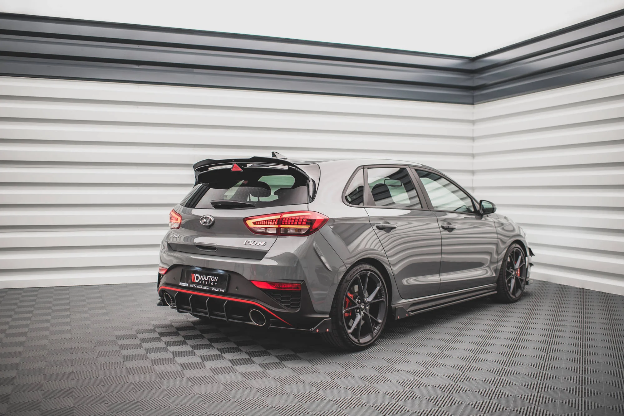 Rear Side Splitters V.1 + Flaps Hyundai I30 N Hatchback Mk3 Facelift - Image 3