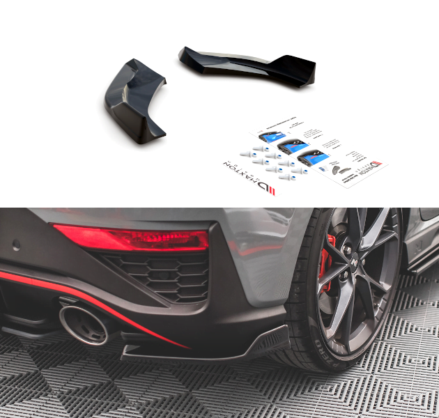 Splitters laterales traseros V.3 Hyundai I30 N Hatchback Mk3 Facelift