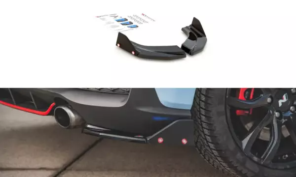 Splitters laterales traseros V.6 + Flaps Hyundai I30 N Mk3 Hatchback