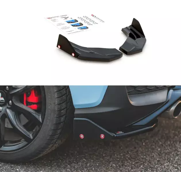Splitters laterales traseros V.7 + Flaps Hyundai I30 N Mk3 Hatchback