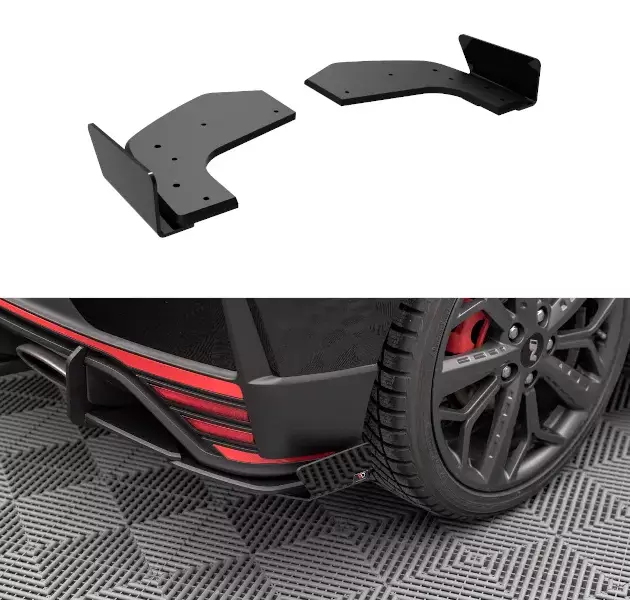Divisores laterales traseros Street Pro + aletas para Hyundai I20 N Mk3