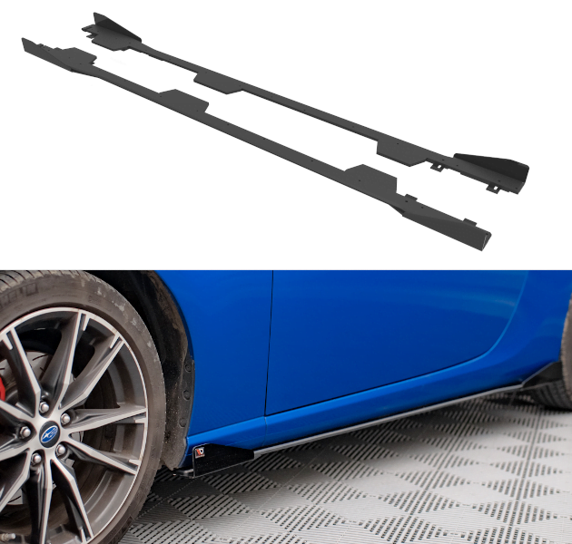 Street Pro Faldones Laterales Difusores + Flaps Subaru BRZ Mk1 Facelift