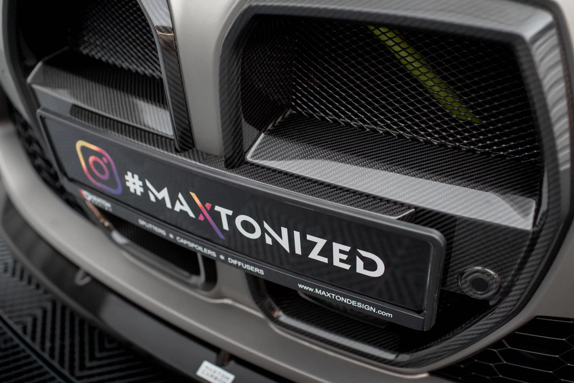 Carbon Fiber Front Grill BMW M4 G82  / M3 G80 - Image 3