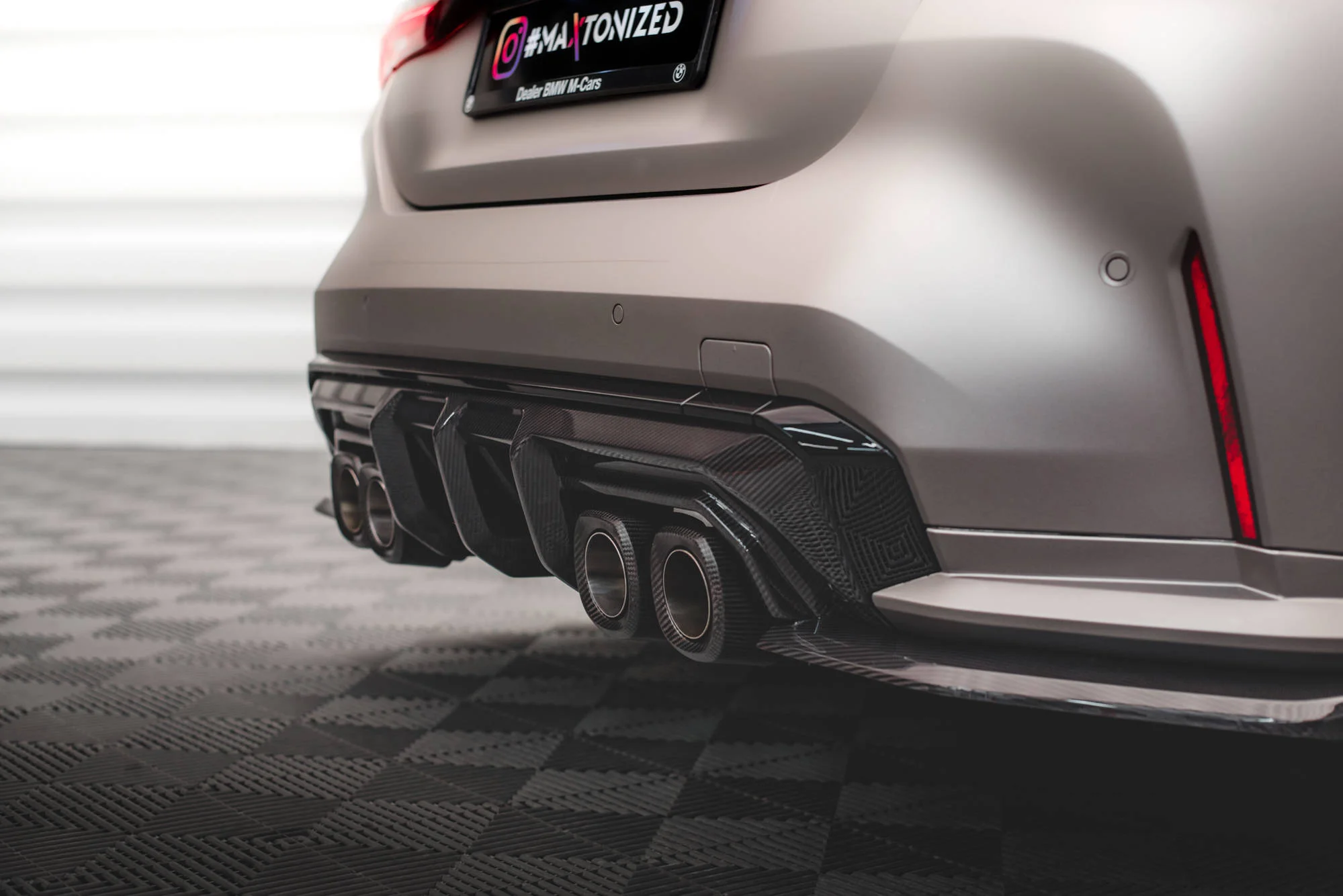 Carbon Fiber Rear Diffuser BMW M4 G82  / M3 G80 - Image 4