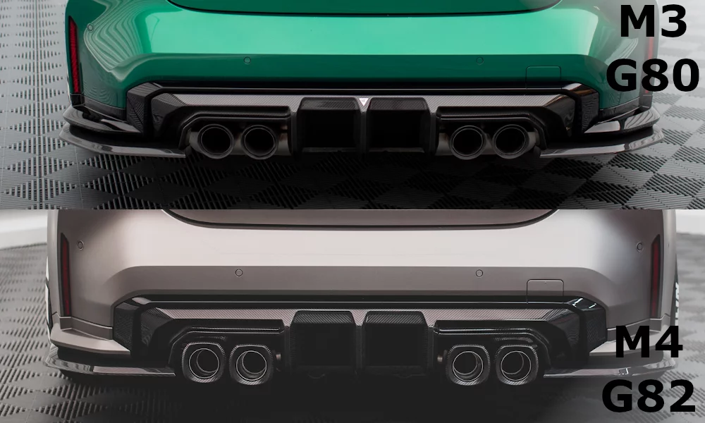 Carbon Fiber Rear Diffuser BMW M4 G82  / M3 G80