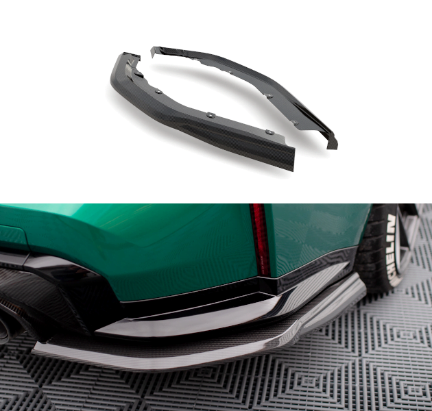 Divisores laterales traseros de fibra de carbono BMW M3 G80