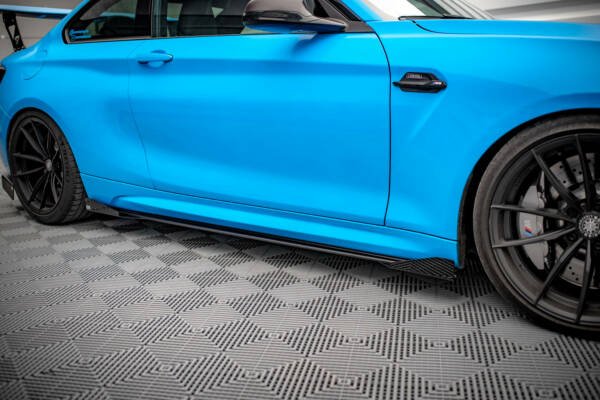 Street Pro Side Skirts Diffusers + Flaps BMW M2 F87 - Imagen 2
