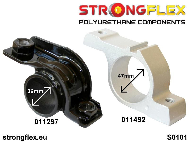 Strongflex 011297B: Front lower wishbone front bush - Image 2