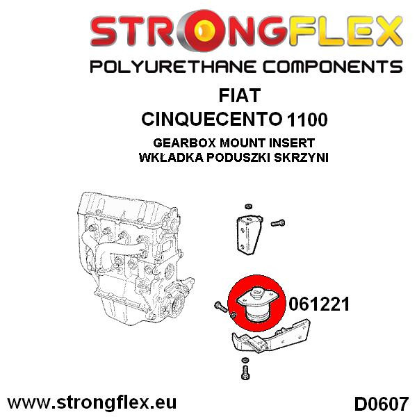 Strongflex 061221A: Gearbox mount inserts SPORT - Image 2