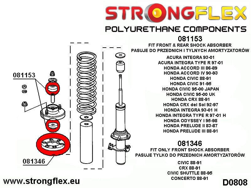 Strongflex 081346B: Front spring mount - Imagen 2
