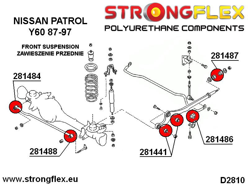 Strongflex 281441A: Radius arm to diff mount SPORT - Imagen 2