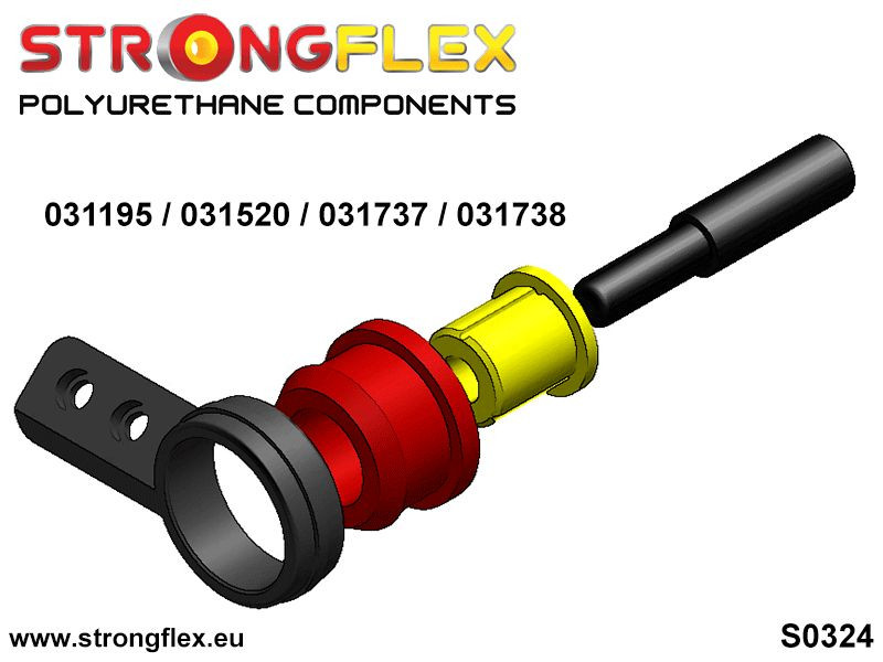 Strongflex 031520A: Front wishbone rear bush xi/xd/ix (4x4) SPORT - Imagen 2
