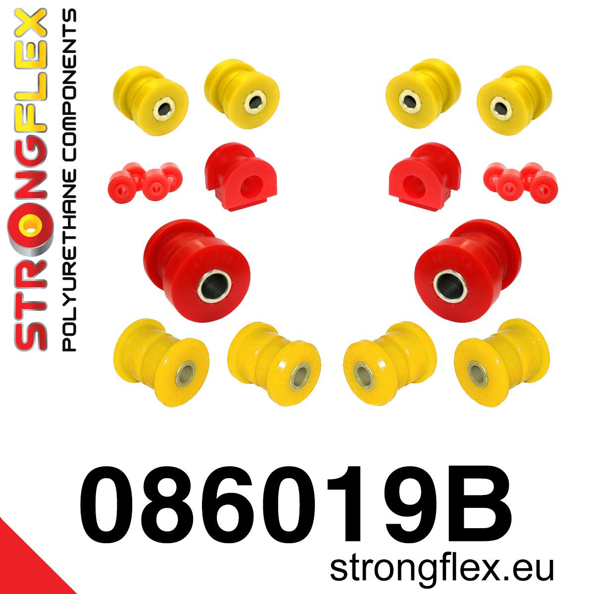 Strongflex 086019B: Kit de bujes de suspensión delantera