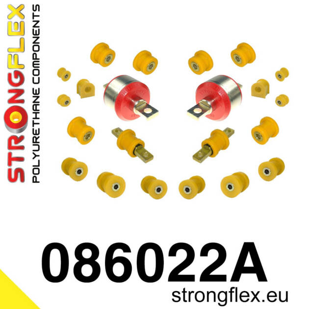 Strongflex 086022A: Rear suspension bush kit SPORT