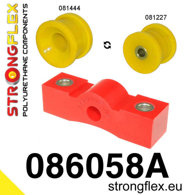 Strongflex 086058A: Shift lever stabilizer and extension mounting bush kit SPORT