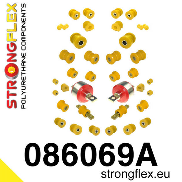 Strongflex 086069A: Full suspension bush kit SPORT