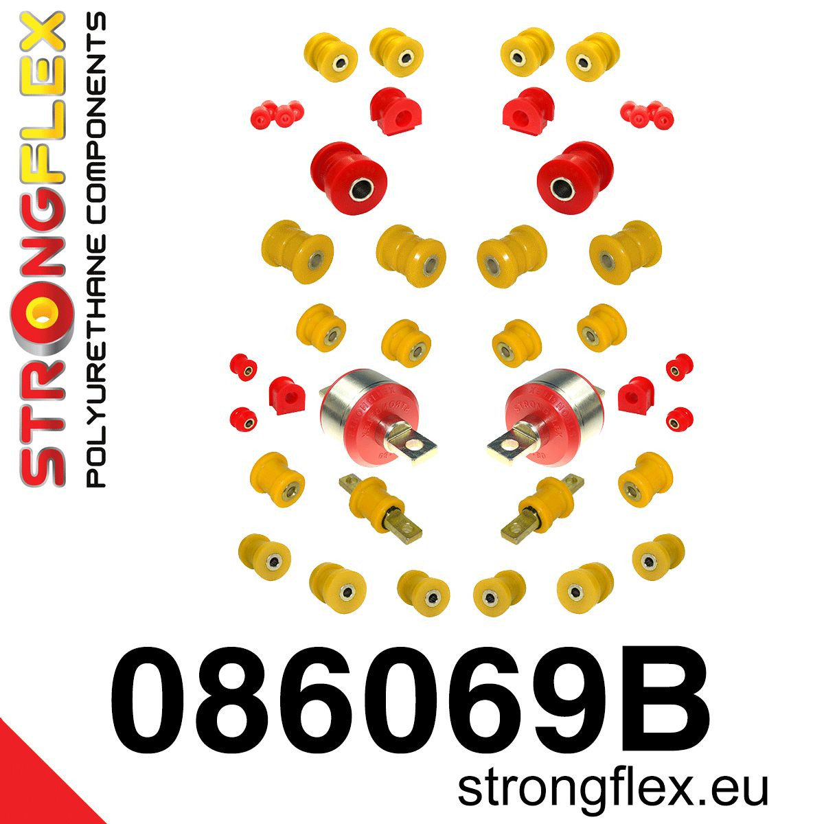 Strongflex 086069B: Full suspension bush kit