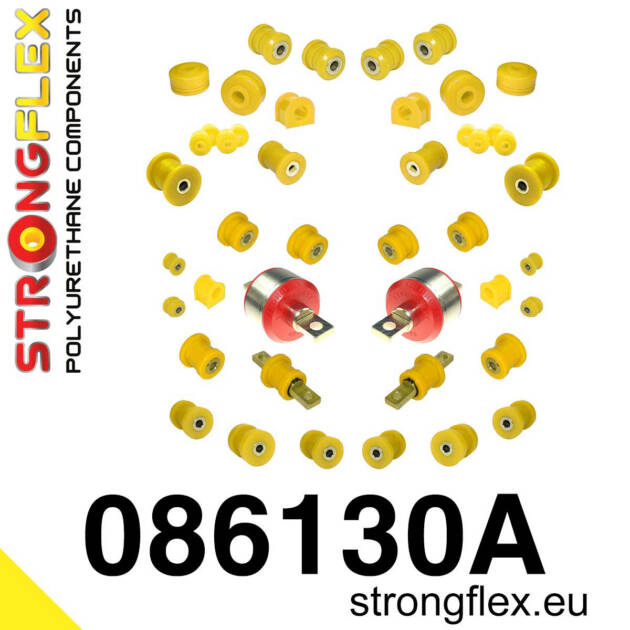 Strongflex 086130A: Full suspension bush kit polyurethane SPORT