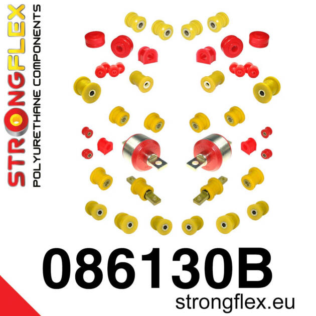 Strongflex 086130B: Full suspension bush kit polyurethane