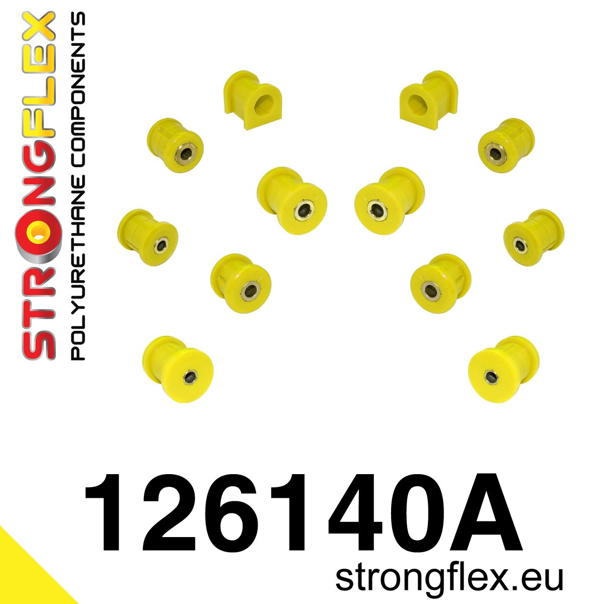 Strongflex 126140A: Rear suspension bush kit SPORT