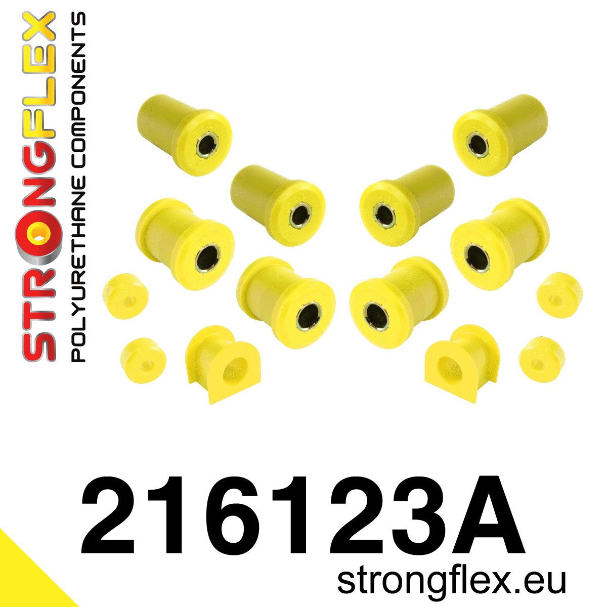 Strongflex 216123A: Front suspension bush kit SPORT