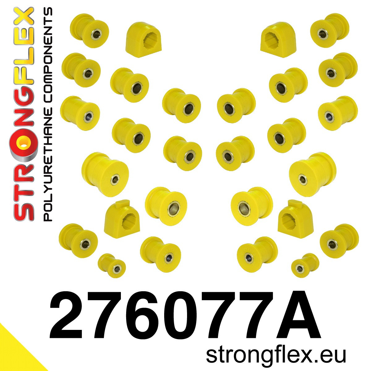 Strongflex 276077A: Front and rear suspension bush kit SPORT