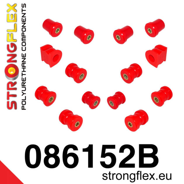 Strongflex 086152B: Rear suspension bush kit AP2
