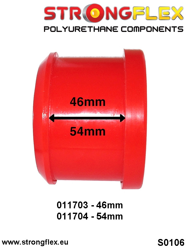 Strongflex 011704A: Front lower arm rear bush 54mm SPORT - Image 2