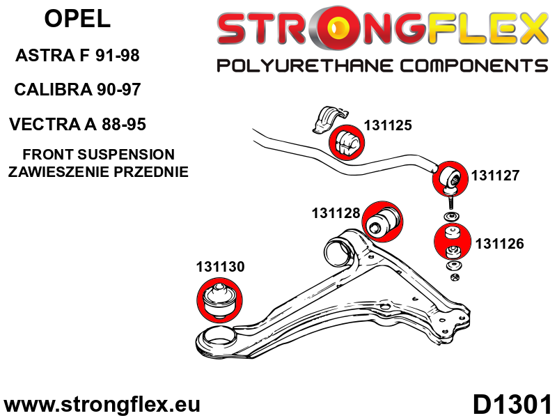 Strongflex 136025A: Front suspension and rear beam kit SPORT - Image 2