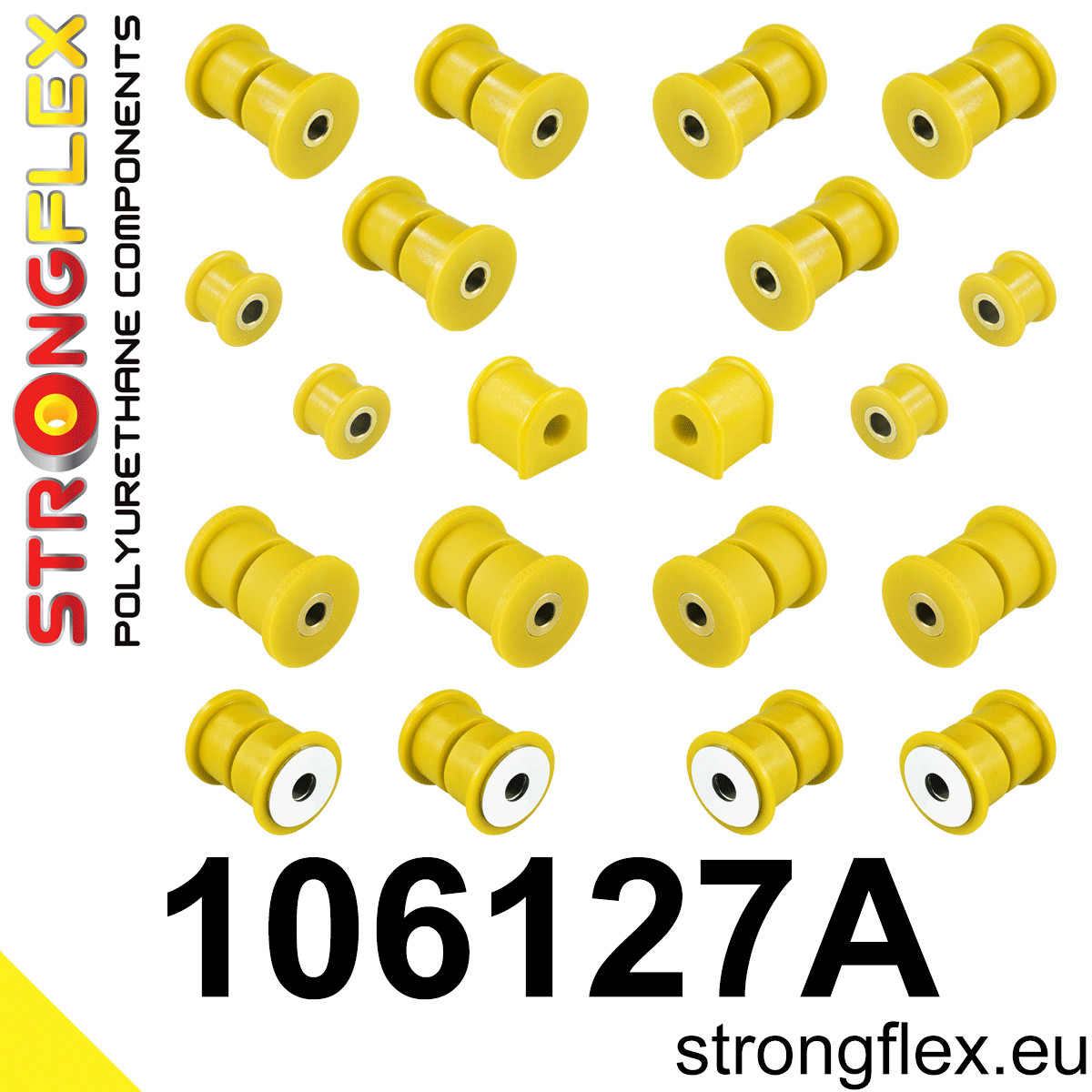 Strongflex 106127A: Rear suspension polyurethane bush kit SPORT