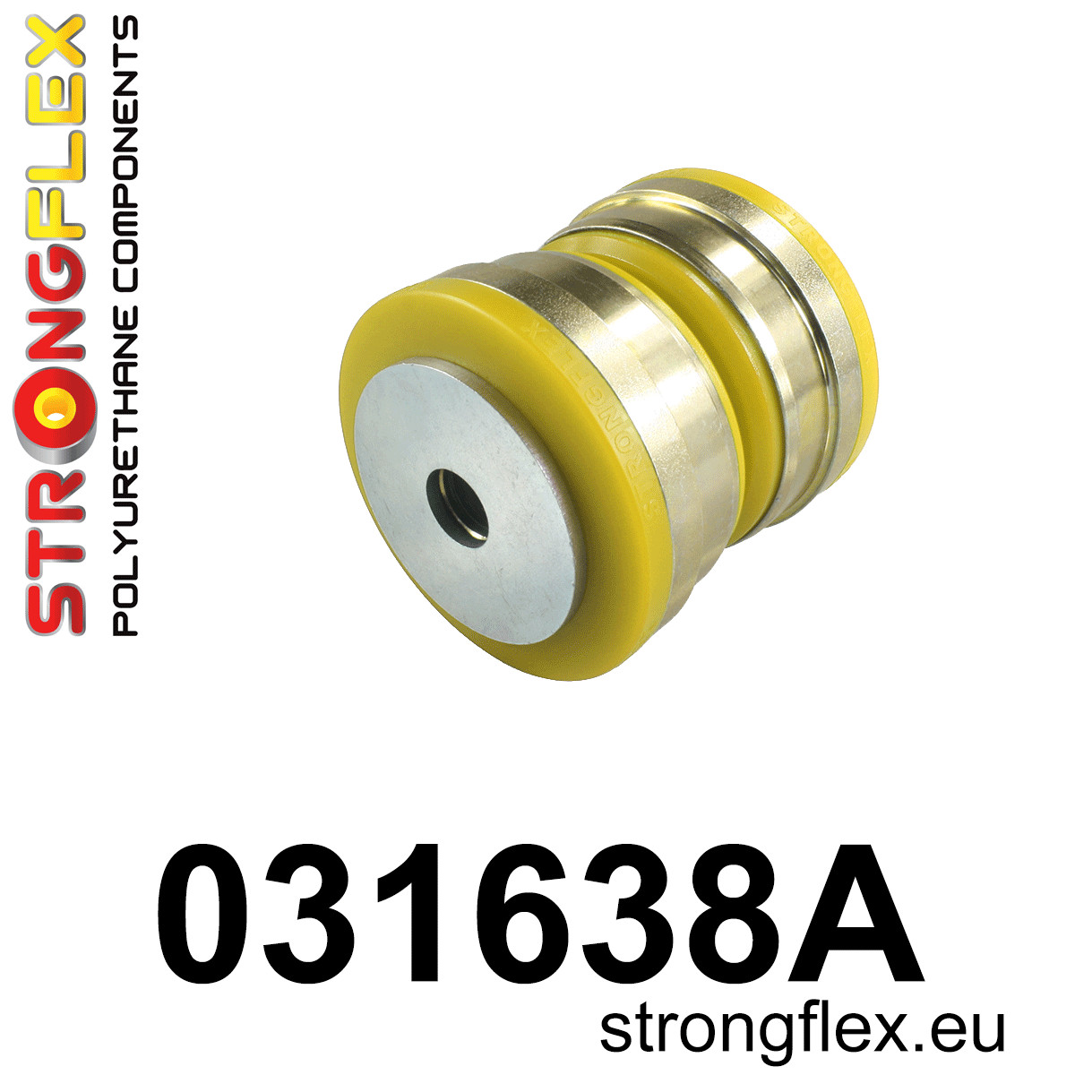 Strongflex 031638A: Front lower tie bar to chassis bush 66mm SPORT