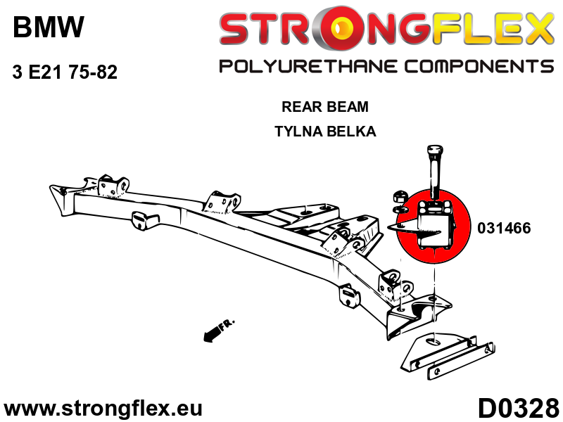 Strongflex 036098A: Full suspension polyurethane bush kit SPORT - Imagen 7