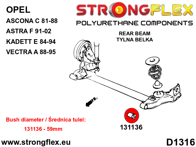 Strongflex 136025A: Front suspension and rear beam kit SPORT - Image 3