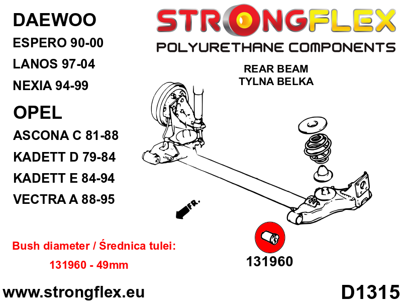 Strongflex 136025A: Front suspension and rear beam kit SPORT - Image 4