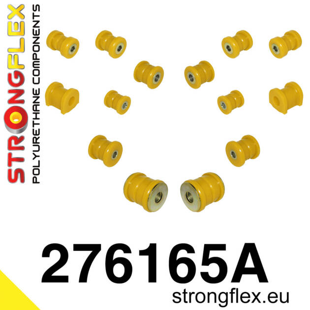 Strongflex 276165A: Rear suspension polyurethane bush kit SPORT