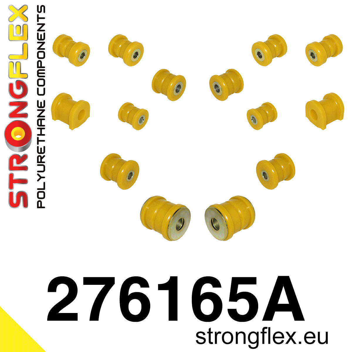 Strongflex 276165A: Rear suspension polyurethane bush kit SPORT