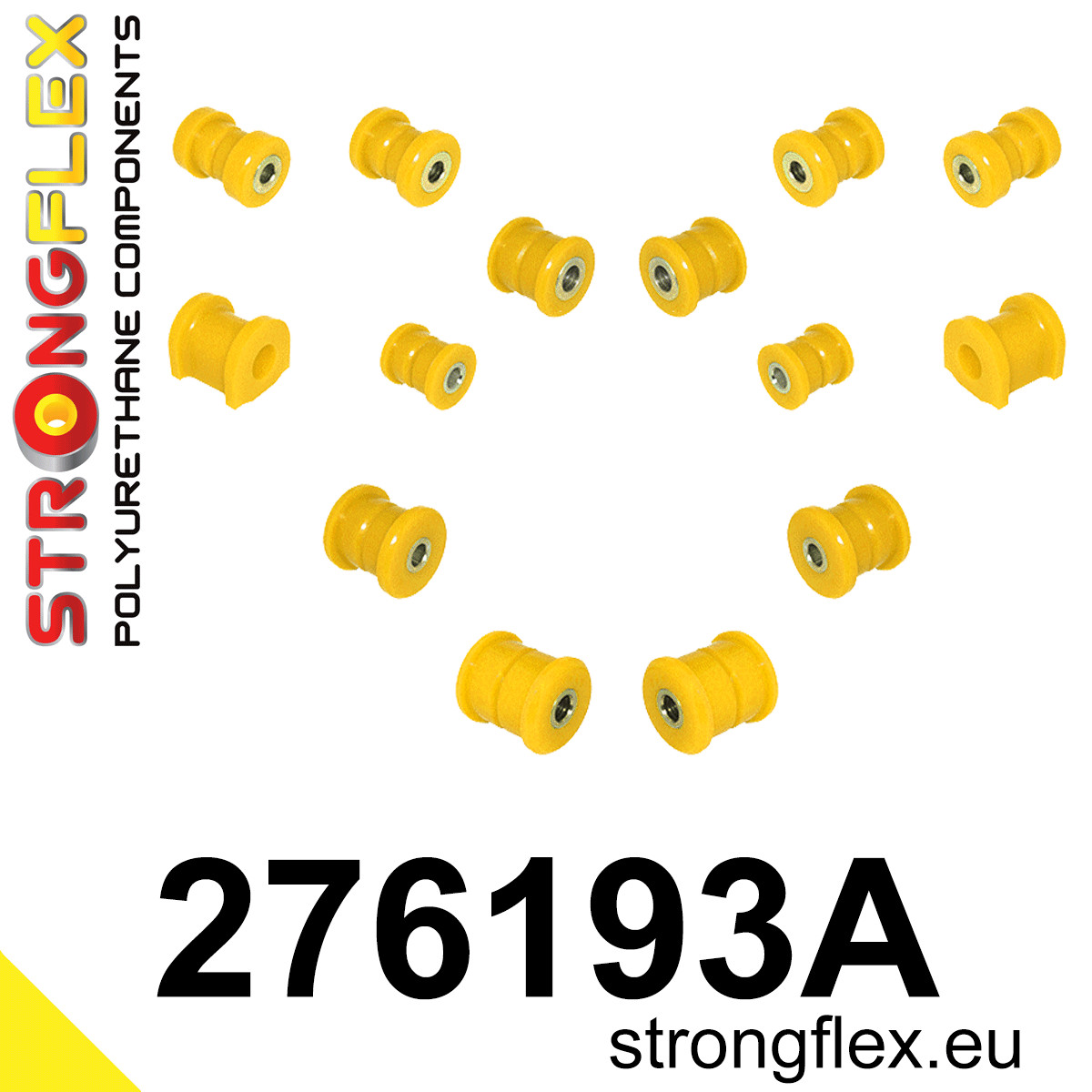 Strongflex 276193A: Rear suspension bush kit SPORT