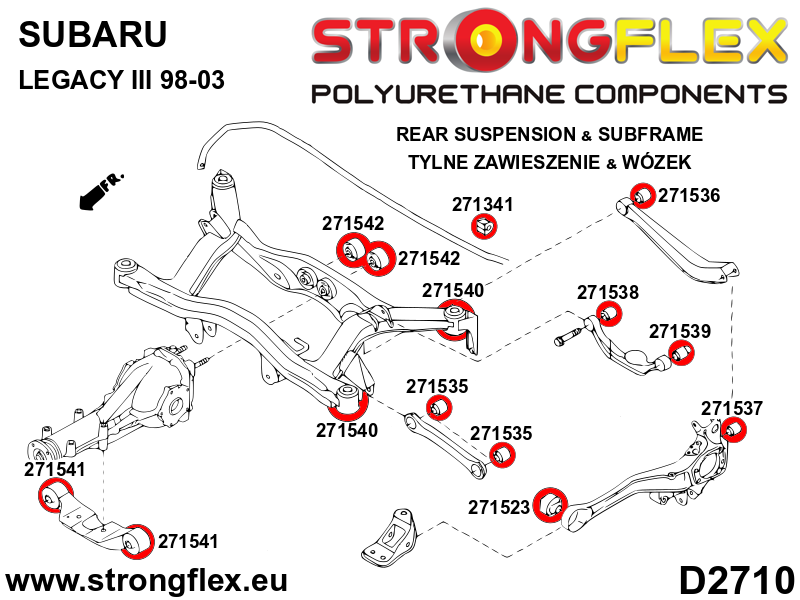 Strongflex 271341B: Front / rear anti roll bar bush - Imagen 3